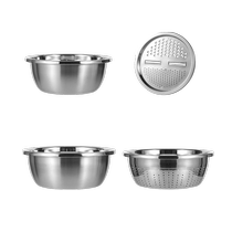 Bassin en acier inoxydable Kombach et bassin de cuisine de cuisine de cuisine de base dœufs Sieve