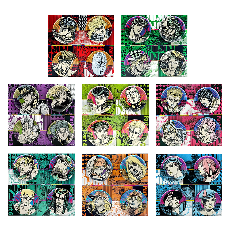 JOJO動漫官方徽章組SHONEN JUMP SHOP授權著色徽章收藏-Taobao-Tmall