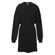 Evely outlets store black knitted dress hooded sweatshirt long skirt little black dress spring and autumn women's skirt