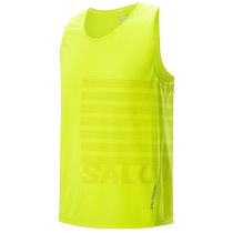 salomon萨洛蒙男户外运动背心快干短袖SENSE AERO SINGLET GFX M