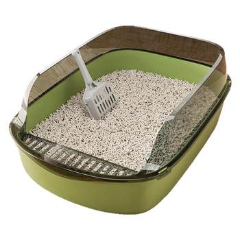 Cat litter box is super large semi-enclosed open 50cm