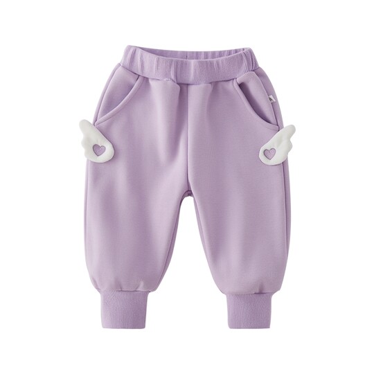 Antibacterial far infrared girls autumn and winter casual pants children's leggings children's warm baby plus velvet trousers