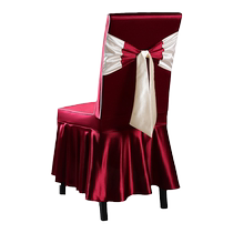 Hotel restaurant restaurant chair cover universal one-piece seat cover fabric wedding banquet special stool cover custom-made