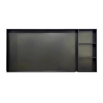 Tv backdrop wall niche suspended recessed niche