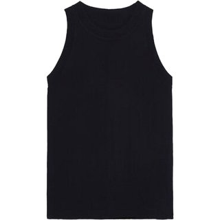 Spanish single spot 2022 spring and summer new round neck sleeveless vest base shirt slimper elastic knitted top