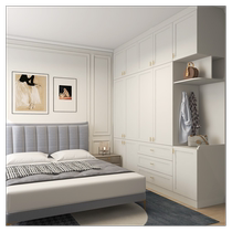 Rabbit Easy to Decorate Customized Wardrobe U-shaped Cloakroom Customized Open Furniture Customized Walk-in Wardrobe