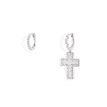APM Monaco asymmetric cross earrings fashionable unique shape personalized earrings birthday gift