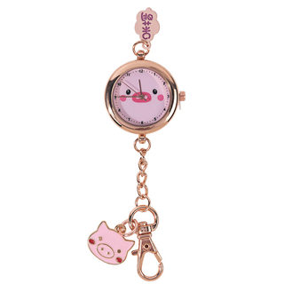 Cartoon digital nurse student exam pocket watch