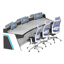 Achen Domain Modern Command Center Console Console Customized Baking Varnish Arched Security Mid-Control Monitoring Desk Dispatching Desk
