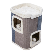 Multi-specific sisal cat grabbing plate abrasion-resistant and scrap-litter cat climbing integrated all four seasons universal double winter warm cat nest