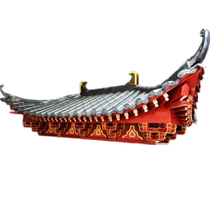 Dongyang antique solid wood eaves carved Chinese style door head gatehouse decoration retro building cornices warped corner bracket customization