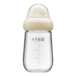 October Crystal Glass Baby Bottle Wide-Caliber Bottle for Infants Aged 0 to 6 Months and Above, Special Anti-Colic and Anti-Choking Bottle for Newborns