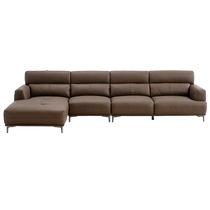 Quanyou Home Italian Minimalist Leather Sofa Living Room 2024 New First Layer Cowhide Corner Sofa 112026