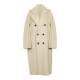 101801 long thickened double-sided wool coat