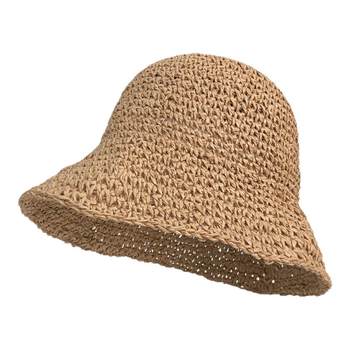 Straw hat women's summer hollow breathable sunshade fisherman hat