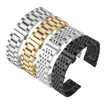 Unisex stainless steel butterfly buckle watch strap