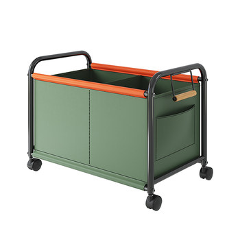 Yoga mat storage basket with wheels