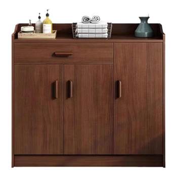 Solid wood sideboard cabinet wooden cabinet storage cabinet