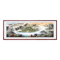 Hand-painted cornucopia landscape painting living room hanging painting rising sun office sofa background wall decoration painting backer painting