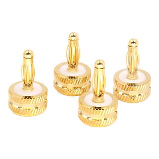 Gold plated speaker amplifier terminal shield protection rca