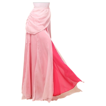 Dancer Chinese style classical dance multi-piece skirt practice clothes womens wide-leg pants skirt elegant body rhyme gauze pants dance pants