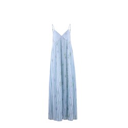 Yin Sanjijia/THREE GOOOD seaside vacation following flowing elegant suspender wrinkled dress for women summer