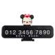 Car cartoon temporary parking number moving car phone plate