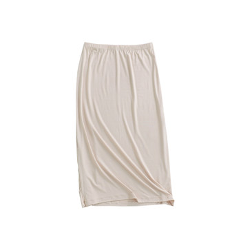 Skirt ຂອງແມ່ຍິງ summer lined skirt bottoming ສີຂາວ anti-exposure skirt modal ກາງ-length ຄວາມປອດໄພ skirt ຕ້ານການ exposure