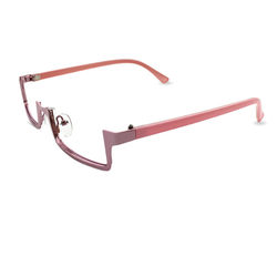 Japanese anime soft girl lower half-frame glasses male student Internet celebrity metal two-dimensional small square decorative glasses frame female