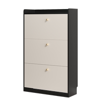 Solid wood ultra-thin shoe cabinet for home door indoor small narrow entrance door outer corridor small apartment extremely narrow bucket shoe rack