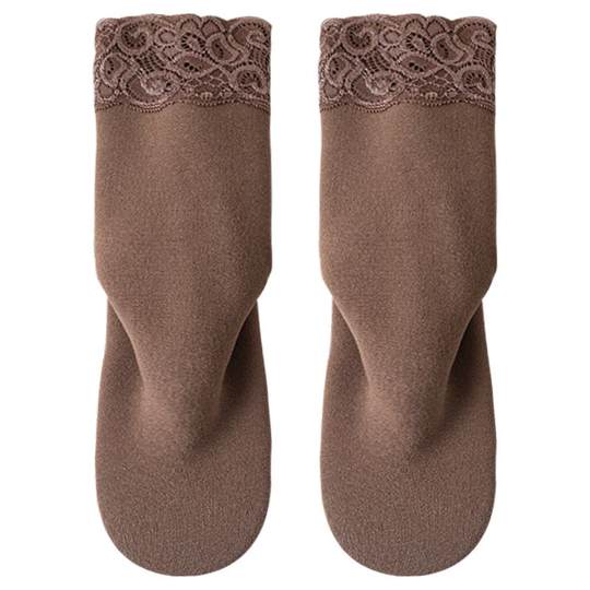 DeRong Lace Snow Socks Women's Autumn and Winter Thickened Warmth