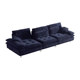 Chenille cotton and linen removable and washable adjustable backrest sofa