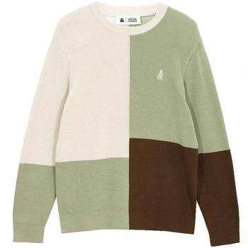 Colorblock knitted sweater jack jones sweater round collar Colorblock knitted sweater jack jones sweater round collar