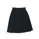 High-waist retro style plus size fat girl student mid-length skirt
