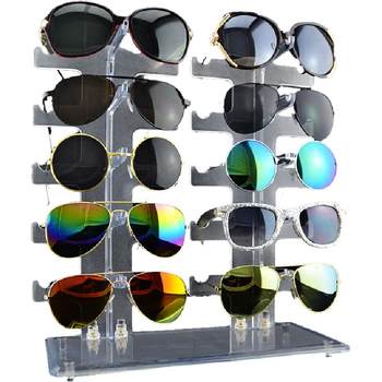 Glasses storage shelf home creative glasses shelf display rack acrylic desktop display rack transparent multi-layer