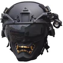 MICH tactical helmet smiling prajna mask goggles set military fan cs field chicken full face protective equipment