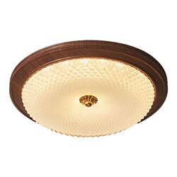 Medieval Style Ceiling Lamp, Bedroom Lamp, Dining Room Study Lamp, Eye-Protecting Walnut Color, New Chinese Style, Simple Retro Smart Lamp