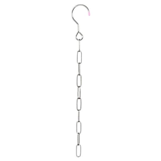 Stainless steel wardrobe chain foldable storage rack multi-function hook hanger 10-hole household balcony drying rack