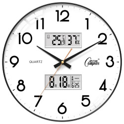 Kangbas Clock Wall Clock Living Room Stylish Creative Simple Silent No-Drill Wall-Mounted Home Quartz Electronic Clock
