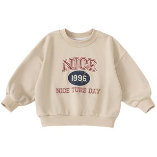 Children's sweatshirt spring retro American girls' tops