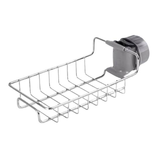 Faucet storage rack sink drain storage rack