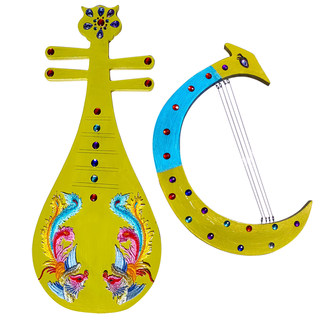 唐宫夜宴道具琵琶箜篌横笛排箫铃鼓敦煌飞天仿真舞蹈cos儿童舞台