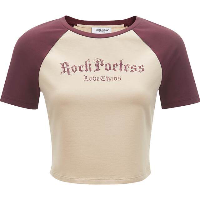 VeroModa casual cotton printed T-shirt