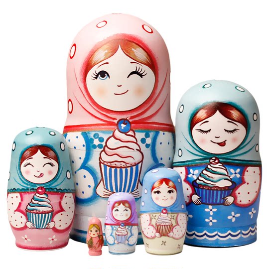 Russian matryoshka doll classmates besties couple