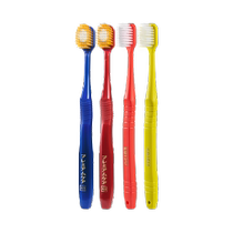 EBISU Huibaishi soft bristle wide head toothbrush 48 holes fiber feather soft bristle toothbrush adult toothbrush family pack 4 pieces