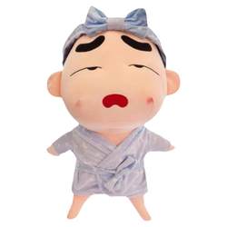 ຕະຫລົກ plush toy Crayon Shin-chan doll rag doll ນອນໝອນໃຫຍ່ ໜ້າຮັກຂອງຂັວນວັນແຫ່ງຄວາມຮັກ