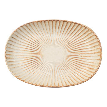 Oval disc japanese exquisite light luxury household dish