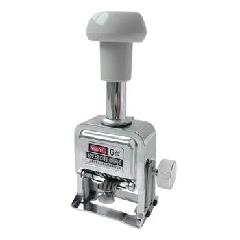 Automatic numbering machine coding machine manual digital adjustable production date coding machine 6-digit 8-digit 12-digit page numbering machine automatic jump number coding machine one-click zero return seal number inkjet printer printing machine