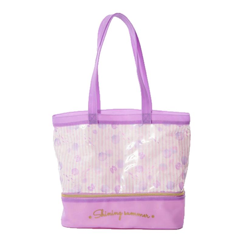 Wet and dry waterproof large-capacity tote shoulder bag