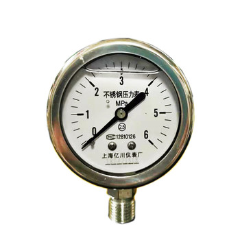 Ynbf60 stainless steel shock-resistant high temperature steam meter